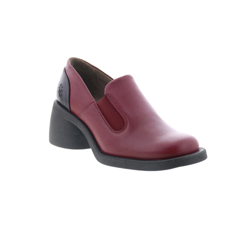 Fly London Huch HUCH004FLY-003 Womens Burgundy Loafers & Slip Ons Casual Shoes