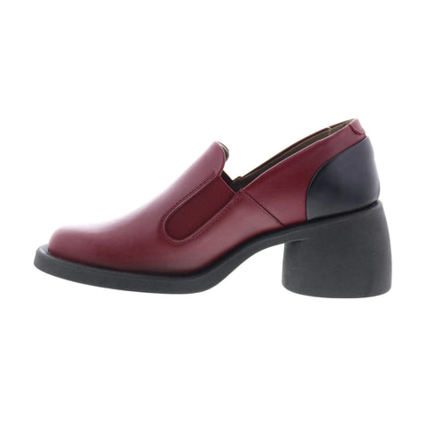 Fly London Huch HUCH004FLY-003 Womens Burgundy Loafers & Slip Ons Casual Shoes