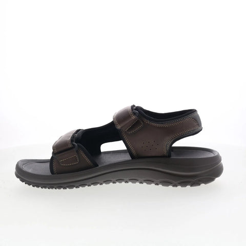 Rockport Hutch-C RMHUTCH-C Mens Brown Synthetic Strap Sport Sandals Shoes