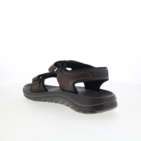 Rockport Hutch-C RMHUTCH-C Mens Brown Synthetic Strap Sport Sandals Shoes