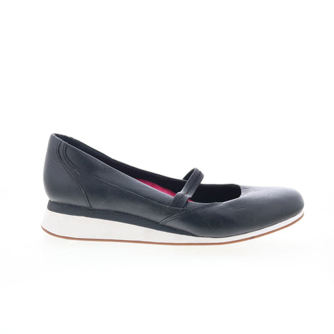 Hush Puppies Ohanna Evaro HW05864-001 Womens Black Mary Jane Flats Shoes