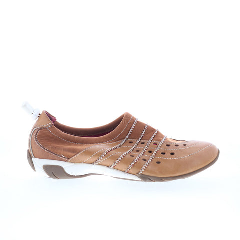 Hush Puppies Leather Slip On HW05948-240 Womens Brown Lifestyle Sneakers Shoes