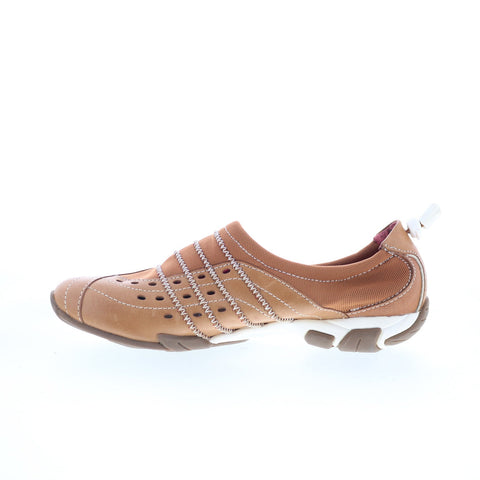 Hush Puppies Leather Slip On HW05948-240 Womens Brown Lifestyle Sneakers Shoes