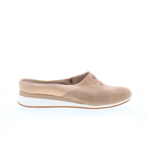 Hush Puppies Evaro Mules HW06296-230 Womens Brown Leather Mule Flats Shoes