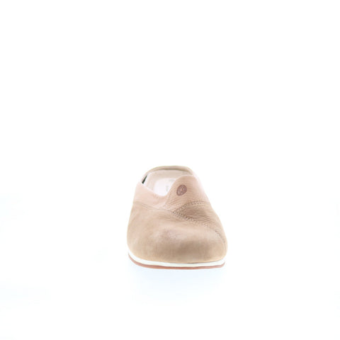 Hush Puppies Evaro Mules HW06296-230 Womens Brown Leather Mule Flats Shoes