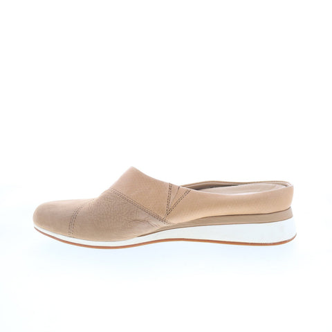 Hush Puppies Evaro Mules HW06296-230 Womens Brown Leather Mule Flats Shoes