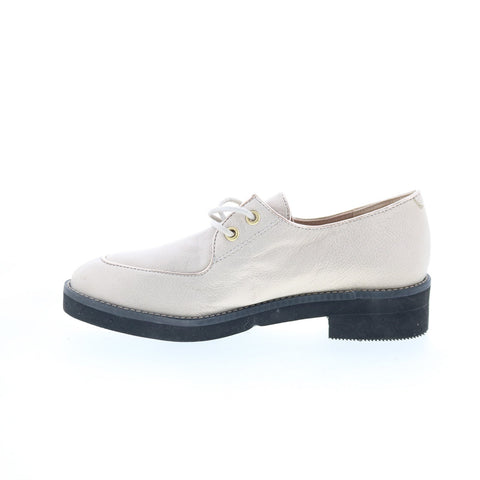 Hush Puppies Cirneco Oxford HW06373-250 Womens Beige Oxford Flats Shoes