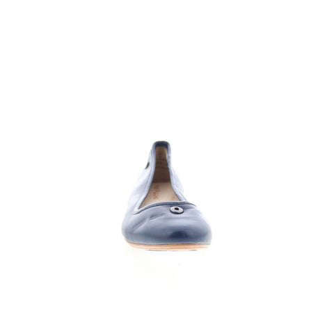 Hush Puppies Heather Puff Ballet HW06395-410 Womens Blue Ballet Flats Shoes