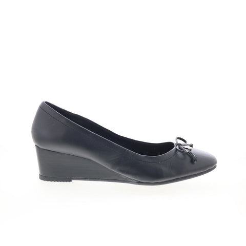 Hush Puppies Morkie Charm HW06425-007 Womens Black Leather Loafer Flats Shoes