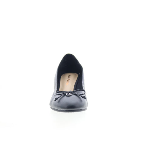 Hush Puppies Morkie Charm HW06425-007 Womens Black Leather Loafer Flats Shoes