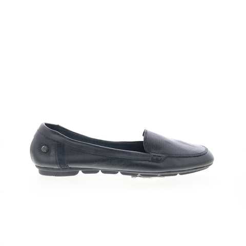 Hush Puppies Abby Mocc Slip On HW06480-007 Womens Black Loafer Flats Shoes