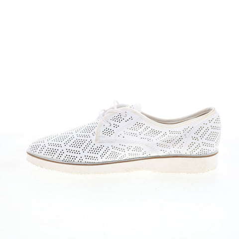 Hush Puppies ChowChow Perf Lace Womens White Lifestyle Sneakers Shoes