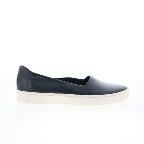Hush Puppies Jetta Slip On HW06690-007 Womens Black Leather Loafer Flats Shoes