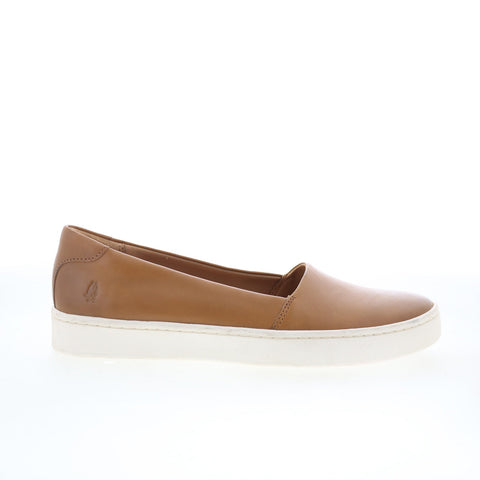 Hush Puppies Jetta Slip On HW06690-236 Womens Brown Leather Loafer Flats Shoes