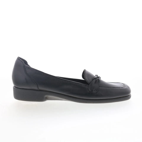 Hush Puppies Hw20375-H00 HW20375-H00 Womens Black Leather Loafer Flats Shoes