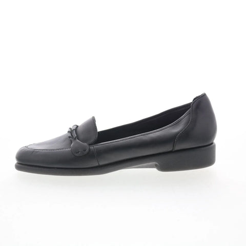 Hush Puppies Hw20375-H00 HW20375-H00 Womens Black Leather Loafer Flats Shoes
