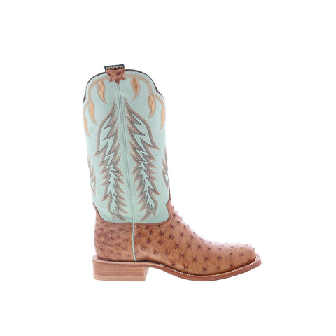 Hyer Harper 13" HW41008 Womens Brown Leather Slip On Western Cowboy Boots