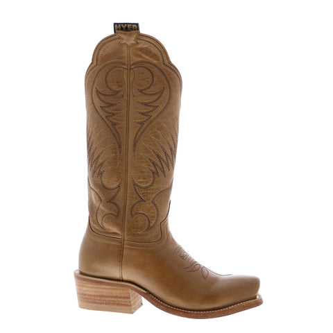 Hyer Leawood 13" HW42008 Womens Brown Wide Leather Western Cowboy Boots