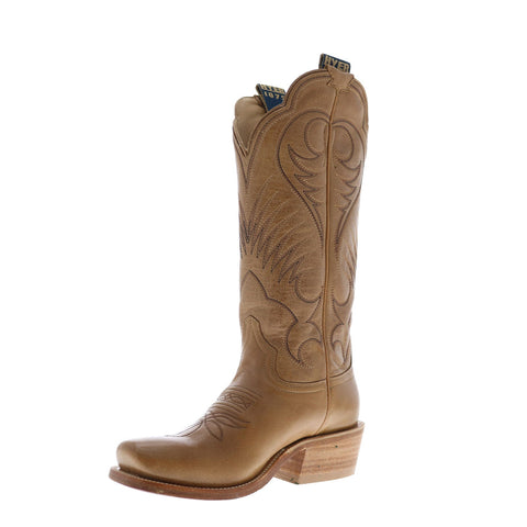 Hyer Leawood 13" HW42008 Womens Brown Leather Slip On Western Cowboy Boots