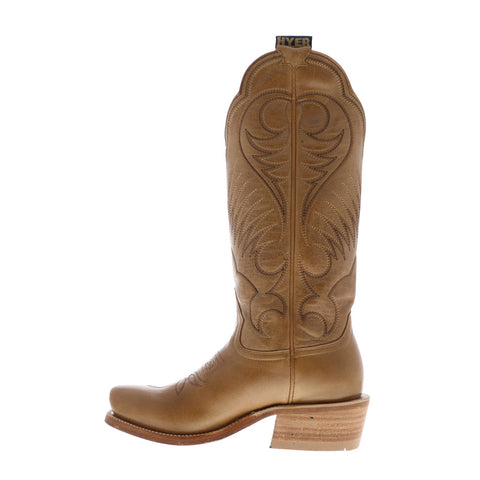 Hyer Leawood 13" HW42008 Womens Brown Wide Leather Western Cowboy Boots