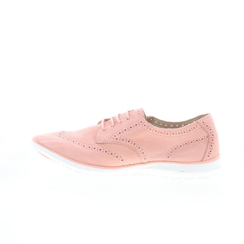 Hush Puppies Zula Tricia HW06447-830 Womens Pink Leather Oxford Flats Shoes