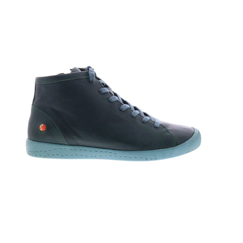Softinos Ibbi IBBI653SOF-002 Womens Green Leather Lifestyle Sneakers Shoes