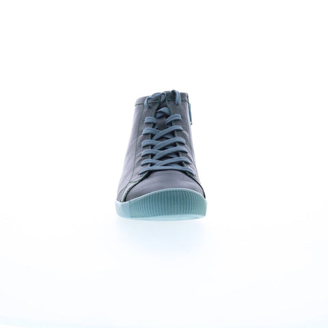 Softinos Ibbi IBBI653SOF-002 Womens Green Leather Lifestyle Sneakers Shoes