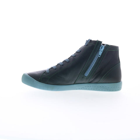 Softinos Ibbi IBBI653SOF-002 Womens Green Leather Lifestyle Sneakers Shoes