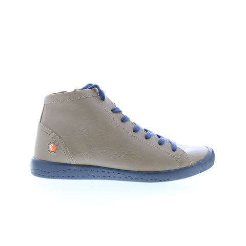 Softinos Ibbi IBBI653SOF-019 Womens Gray Leather Lifestyle Sneakers Shoes