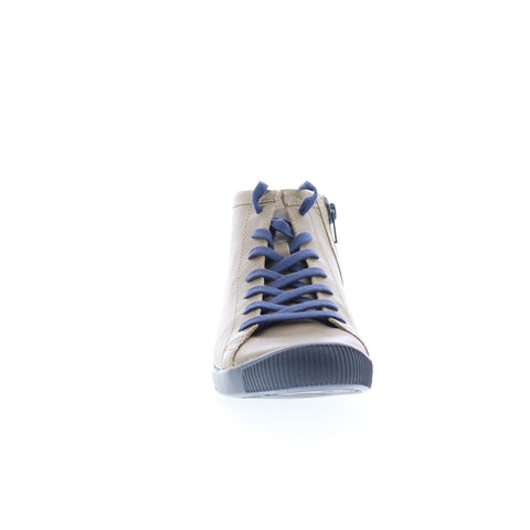 Softinos Ibbi IBBI653SOF-019 Womens Gray Leather Lifestyle Sneakers Shoes