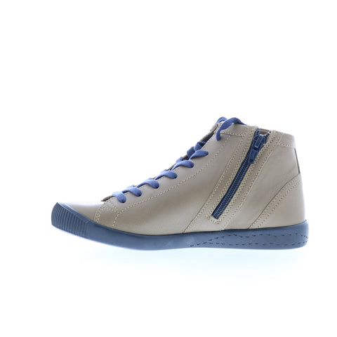 Softinos Ibbi IBBI653SOF-019 Womens Gray Leather Lifestyle Sneakers Shoes