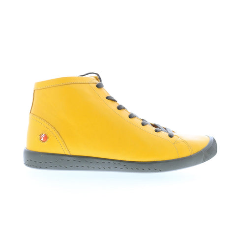 Softinos Ibbi IBBI653SOF-024 Womens Yellow Leather Lifestyle Sneakers Shoes