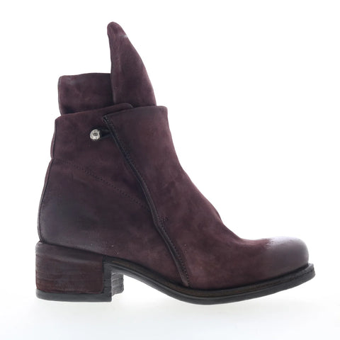 A.S. 98 Ibsen 545225-201-6903 Womens Red Leather Zipper Casual Dress Boots