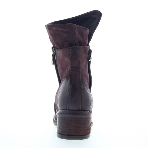 A.S. 98 Ibsen 545225-201-6903 Womens Red Leather Zipper Casual Dress Boots
