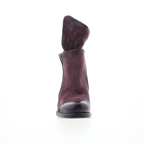 A.S. 98 Ibsen Womens Burgundy Leather Zipper Casual Dress Boots