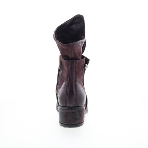A.S. 98 Ibsen Womens Burgundy Leather Zipper Casual Dress Boots