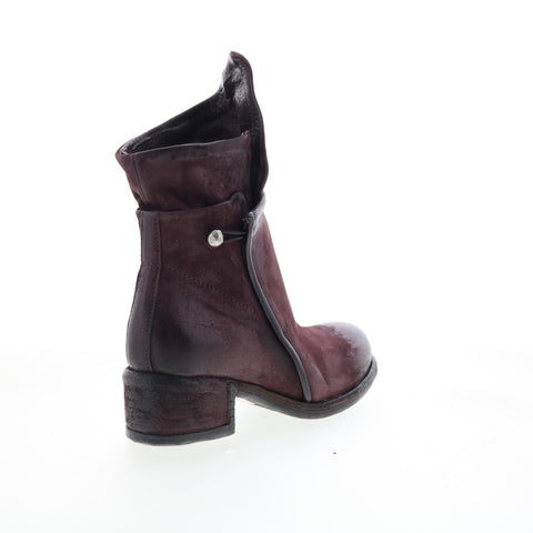 A.S. 98 Ibsen Womens Burgundy Leather Zipper Casual Dress Boots