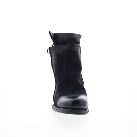 A.S. 98 Ibsen Womens Black Leather Zipper Casual Dress Boots