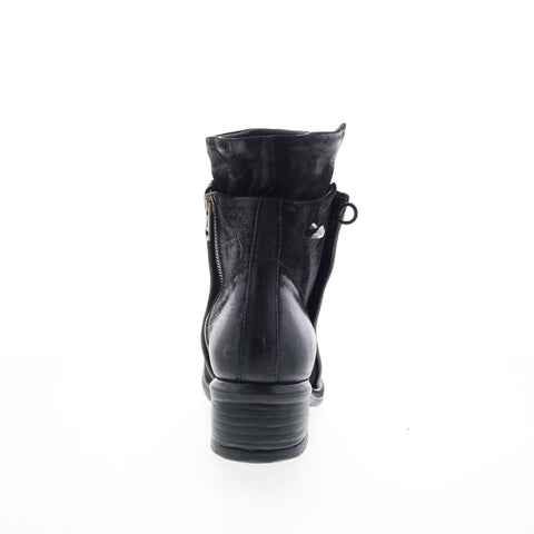 A.S. 98 Ibsen Womens Black Leather Zipper Casual Dress Boots