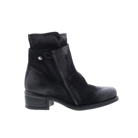 A.S. 98 Ibsen Womens Black Leather Zipper Casual Dress Boots