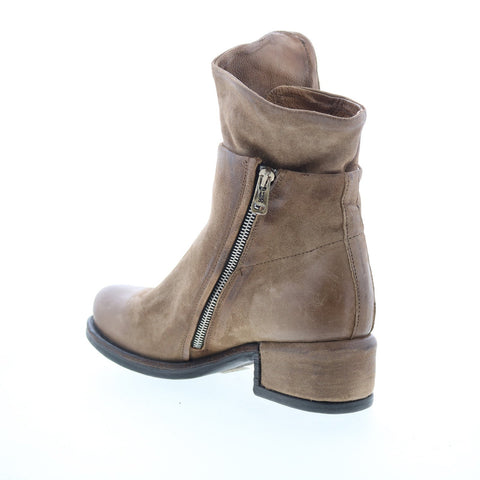 A.S. 98 Ibsen Womens Brown Leather Zipper Ankle & Booties Boots