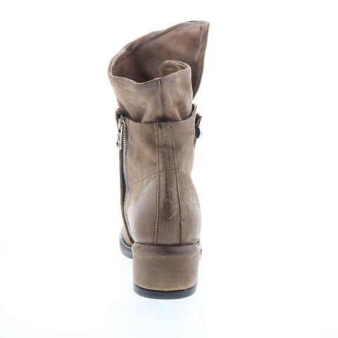 A.S. 98 Ibsen Womens Brown Leather Zipper Ankle & Booties Boots