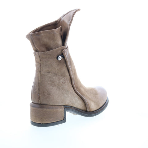 A.S. 98 Ibsen Womens Brown Leather Zipper Ankle & Booties Boots
