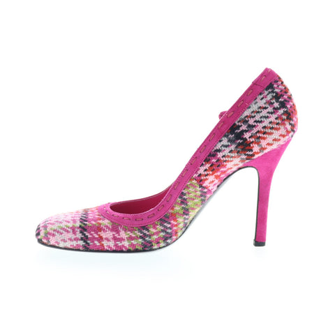 Ice Berg Tessuto ICE BERG 4 Womens Pink Canvas Slip On Pumps Heels Shoes