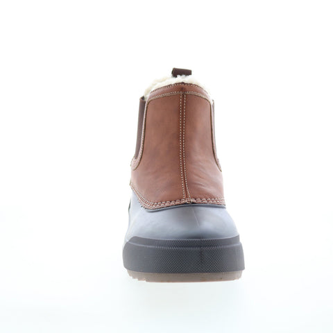 Easy Spirit Icicles SEICICLES Womens Brown Synthetic Slip On Chelsea Boots