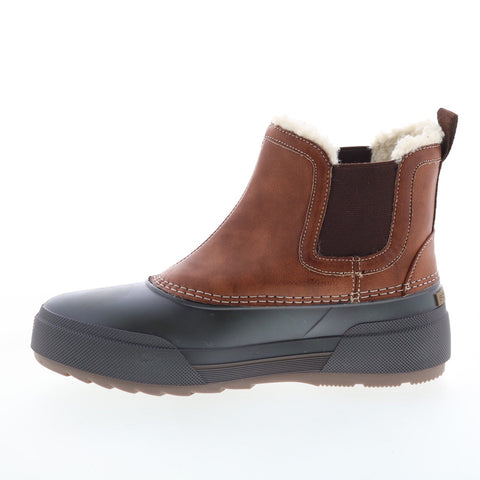 Easy Spirit Icicles SEICICLES Womens Brown Synthetic Slip On Chelsea Boots