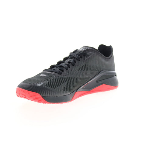 Reebok Nano X2 Froning Mens Black Canvas Athletic Cross Training Shoes