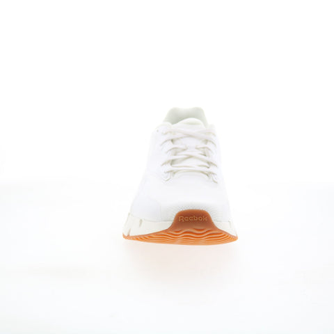 Reebok Zig Dynamica 4 Mens White Canvas Lace Up Lifestyle Sneakers Shoes