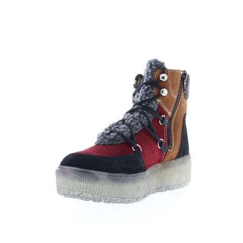Bos. & Co. Ideal Womens Black Suede Lace Up Casual Dress Boots