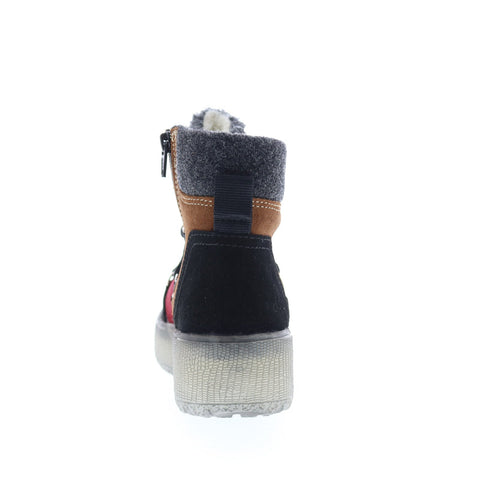 Bos. & Co. Ideal Womens Black Suede Lace Up Casual Dress Boots